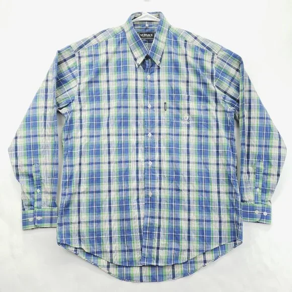 Versace | Shirts | Rare Gianni Versace K200 Plaid Shirt Mens Versace | Shirts | Rare Gianni Versace K200 Plaid Shirt Mens